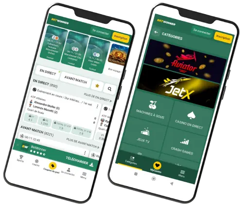 Les possibilités offertes par l'application Betwinner